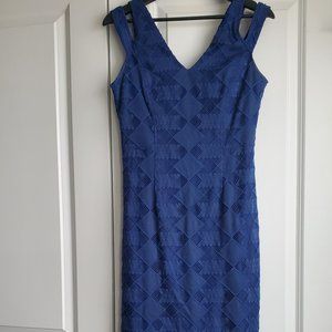 Maggie London Blue Fitted Dress